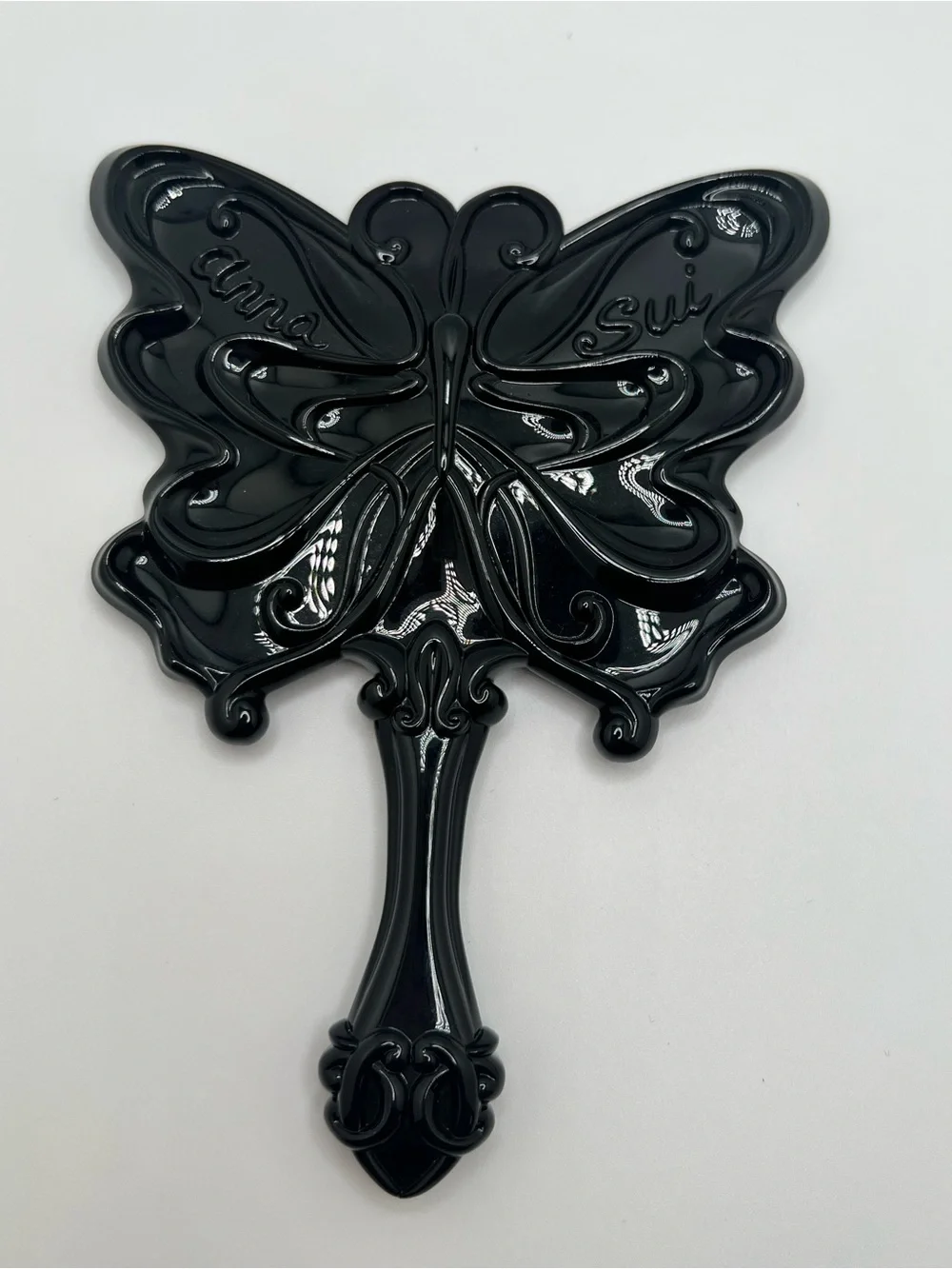 Anna Sui Butterfly Hand Mirror and Rat Tail Comb Set